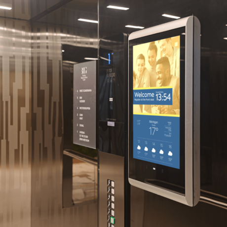 elevator digital signage displays