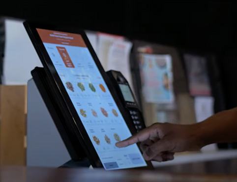 self-ordering payment kiosk